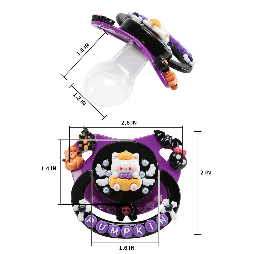 Pumpkin Kitty Pacifier