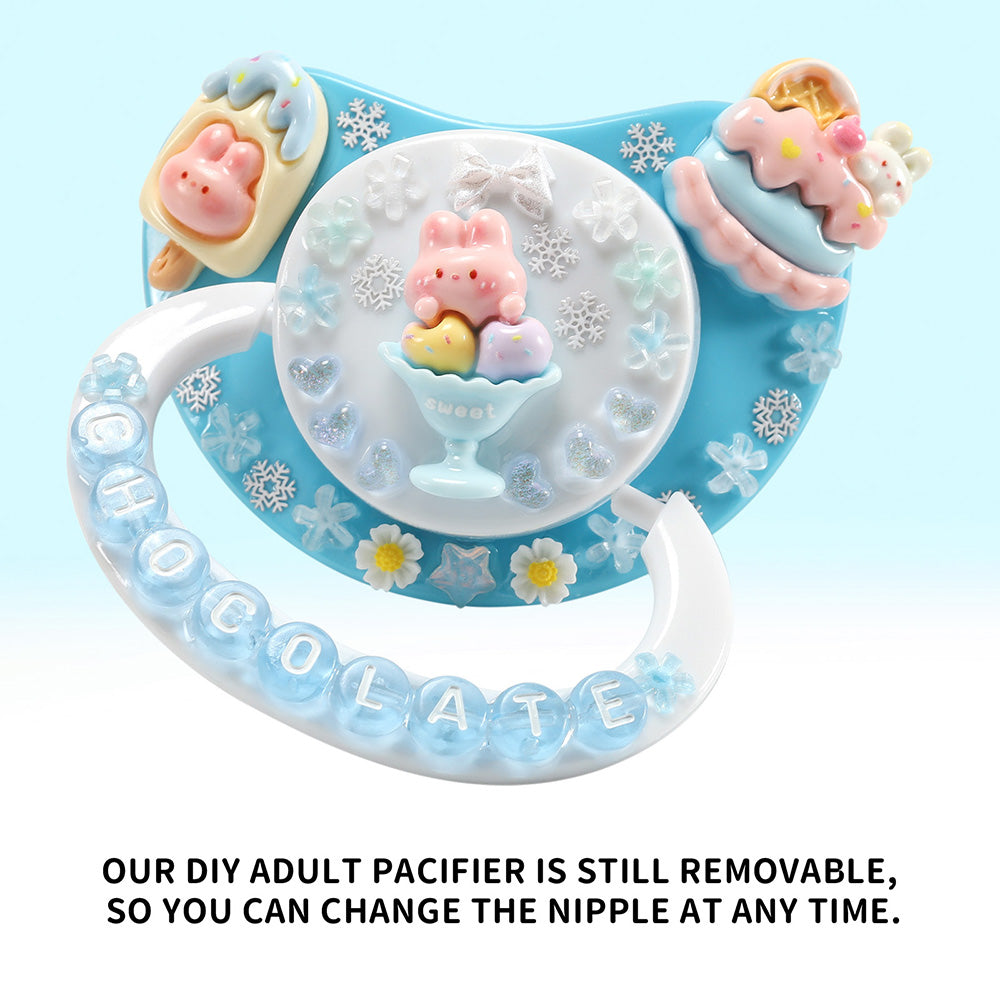Chocolate Bunny Pacifier