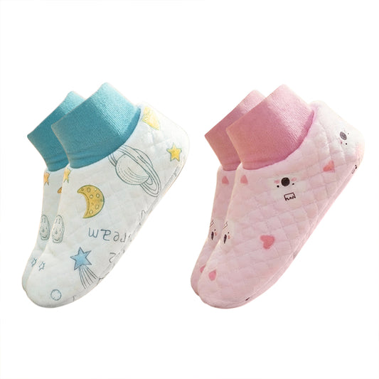 Adult Baby walking socks - set 1（Pink & White)