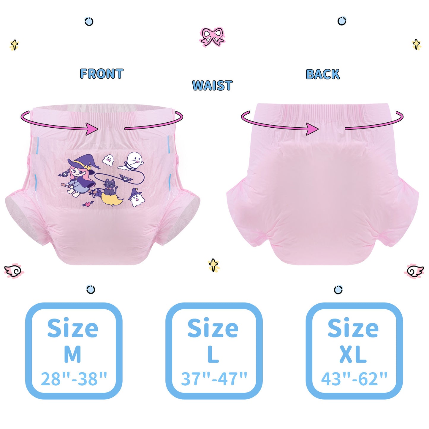 Sorceress-Adult Diaper-3 Pcs