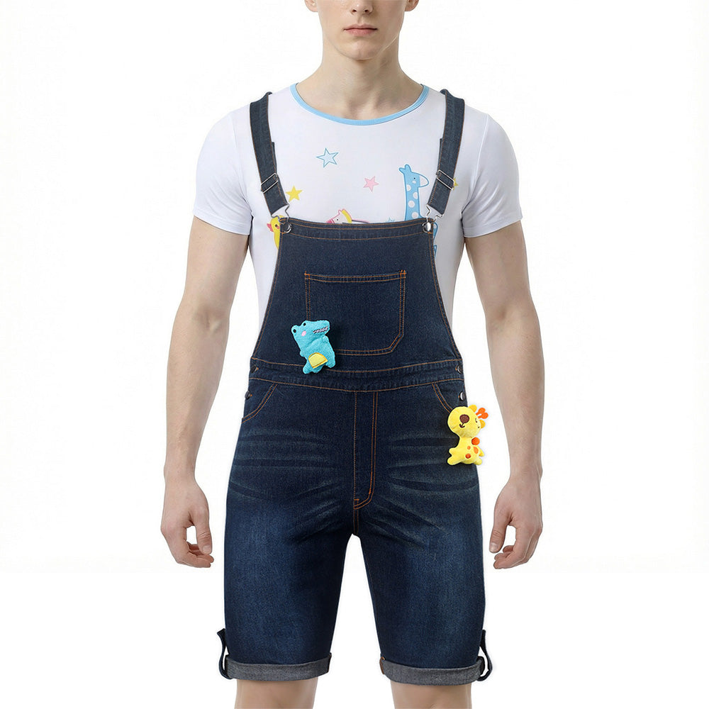 【Pre-sale】Doll's Denim Overalls-Dark blue