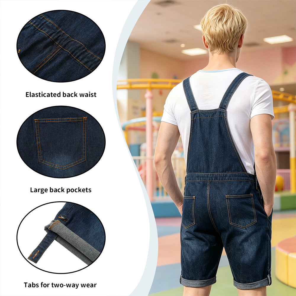 【Pre-sale】Doll's Denim Overalls-Dark blue