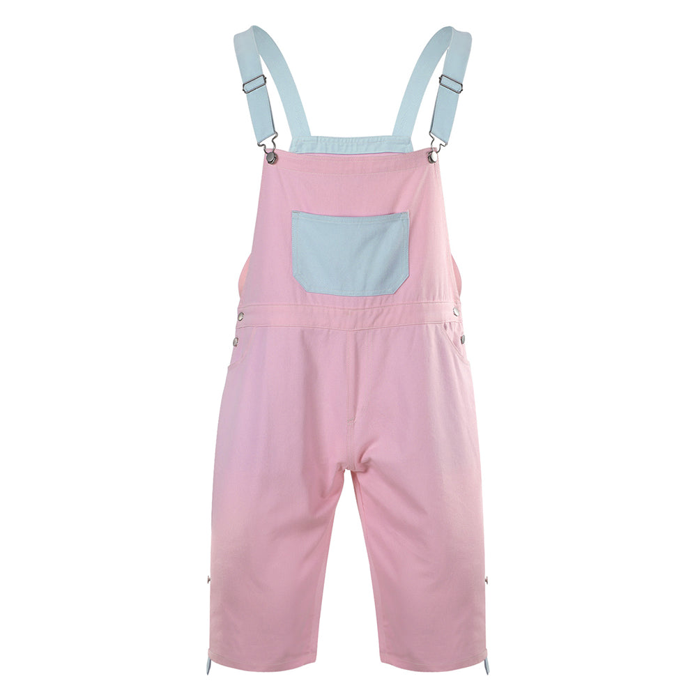 Doll's Denim Overalls-Pink Blue