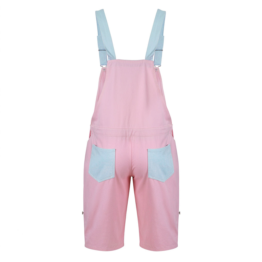 Doll's Denim Overalls-Pink Blue