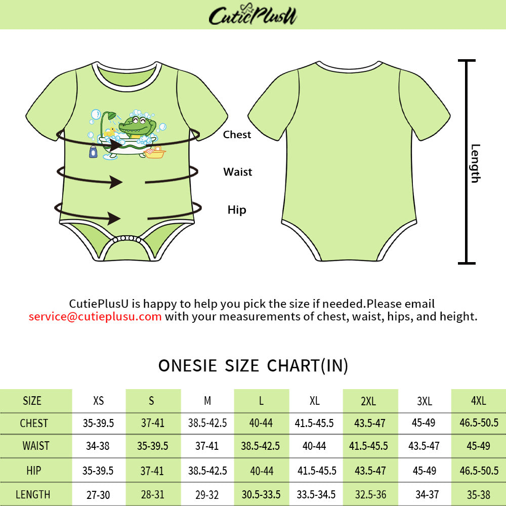 Bathing Baby Crocodile Onesie for man