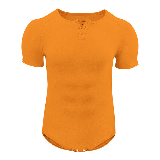 Basic slimming onesie for men-orange