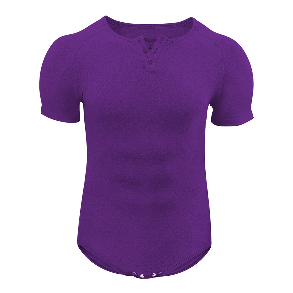 Basic slimming onesie for men-purple