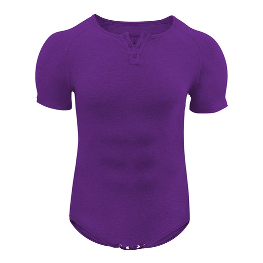 Basic slimming onesie for men-purple