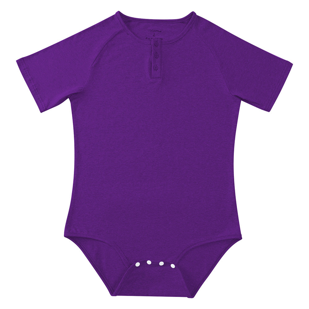 Basic slimming onesie for men-purple