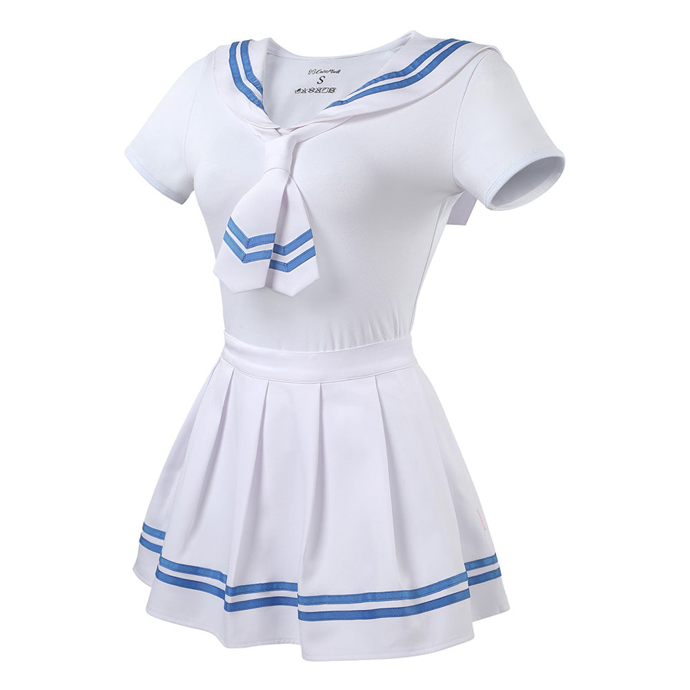 Magical Sailor Skirt Set-White Blue