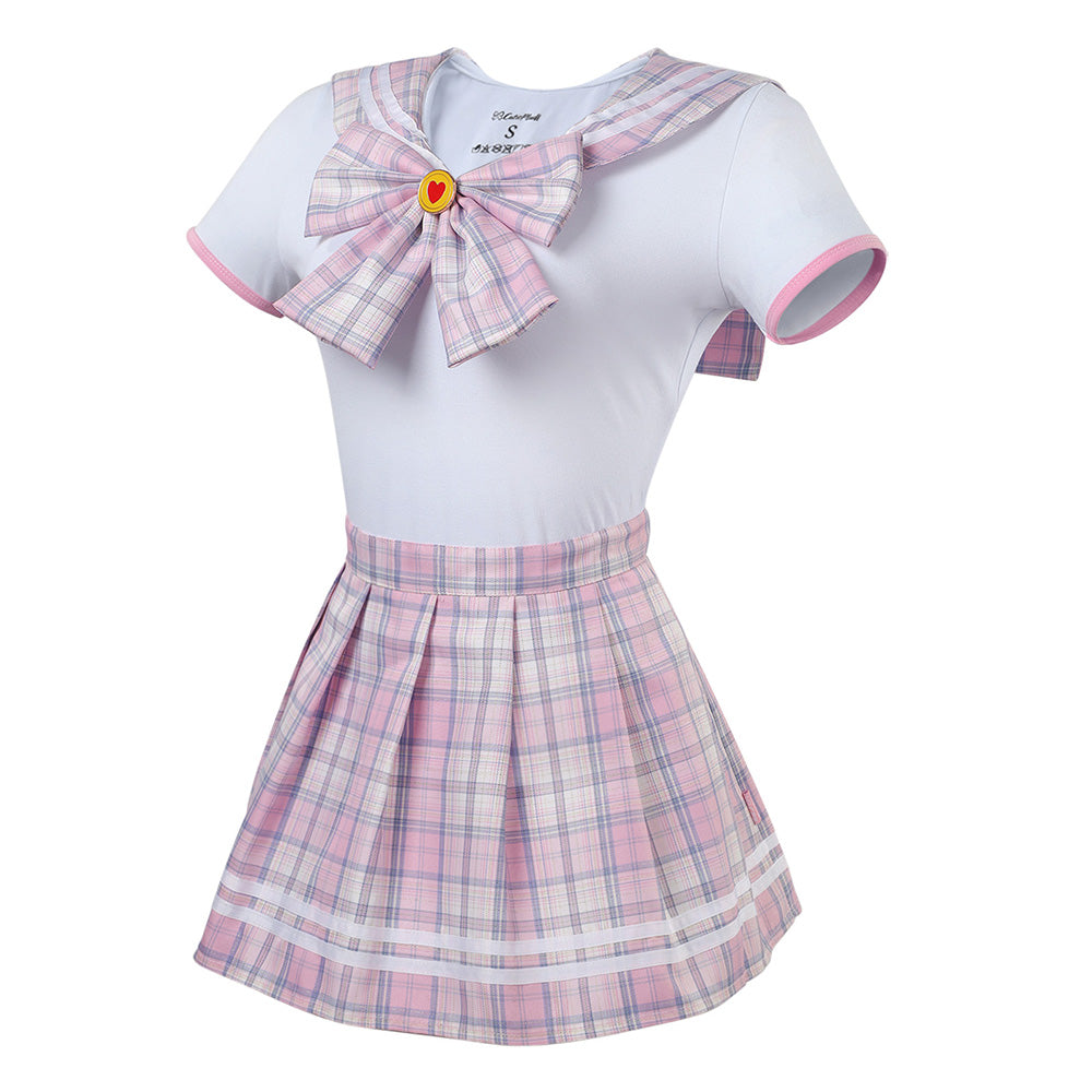 Magical Sailor Skirt Set-White Pink