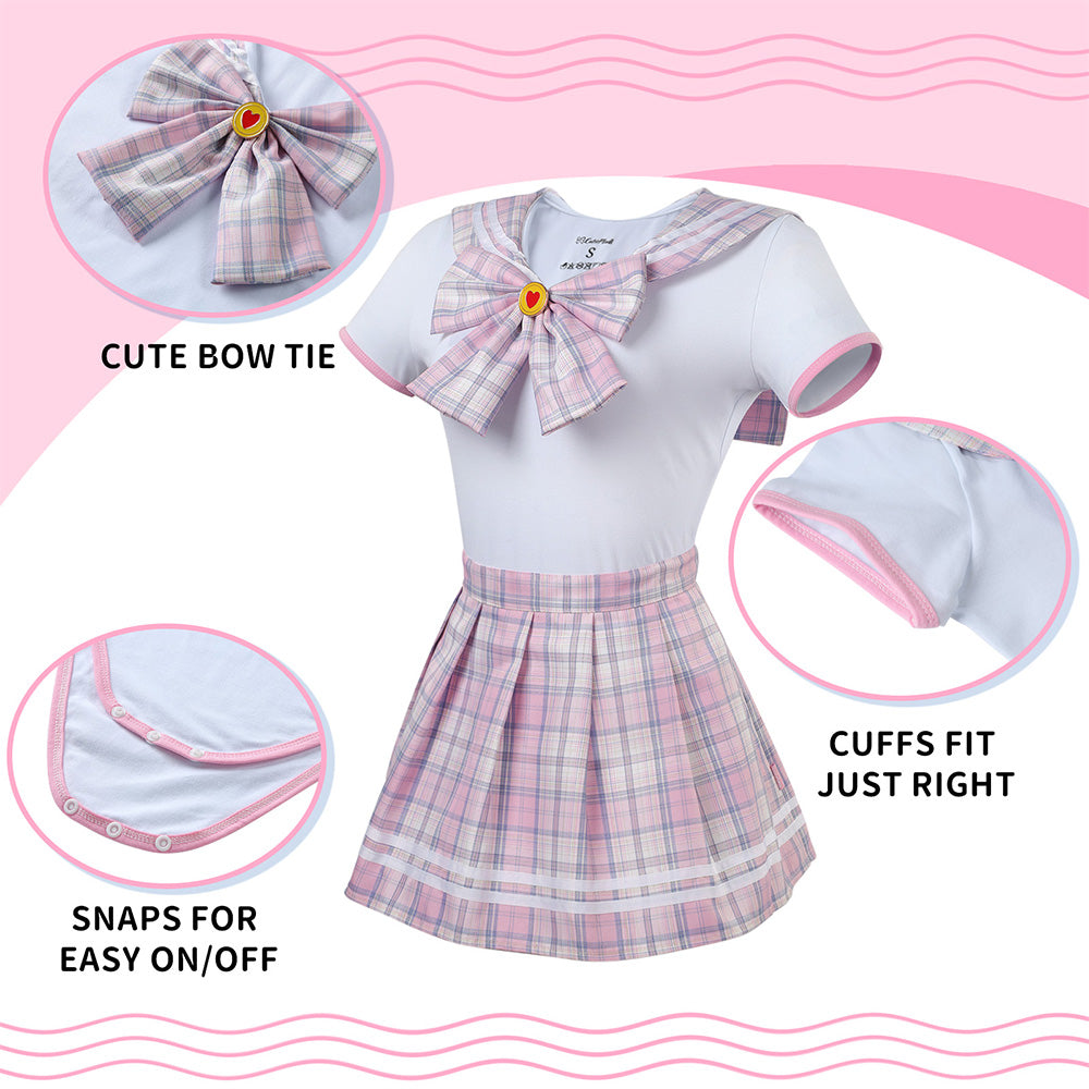 Magical Sailor Skirt Set-White Pink