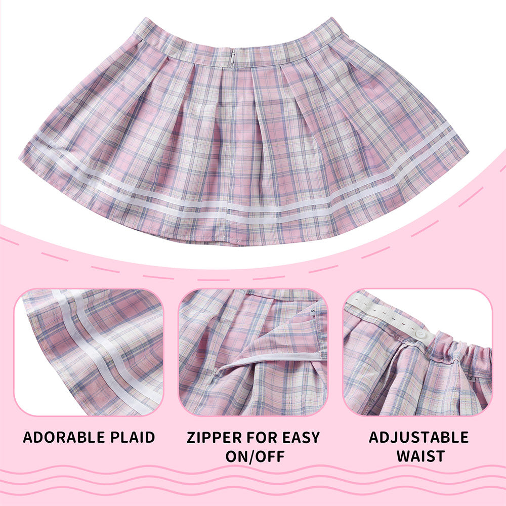 Magical Sailor Skirt Set-White Pink