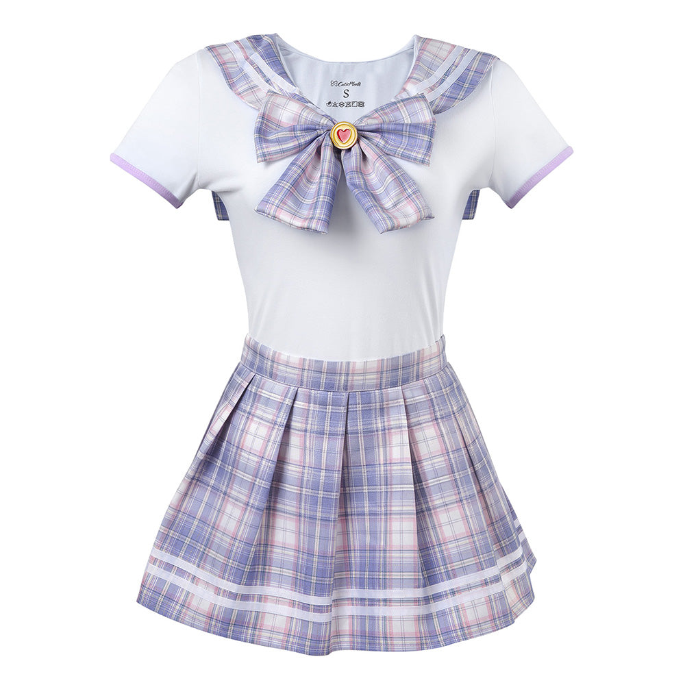 Magical Sailor Skirt Set-White Purple