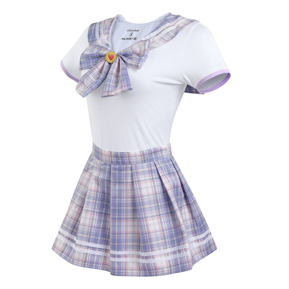 Magical Sailor Skirt Set-White Purple