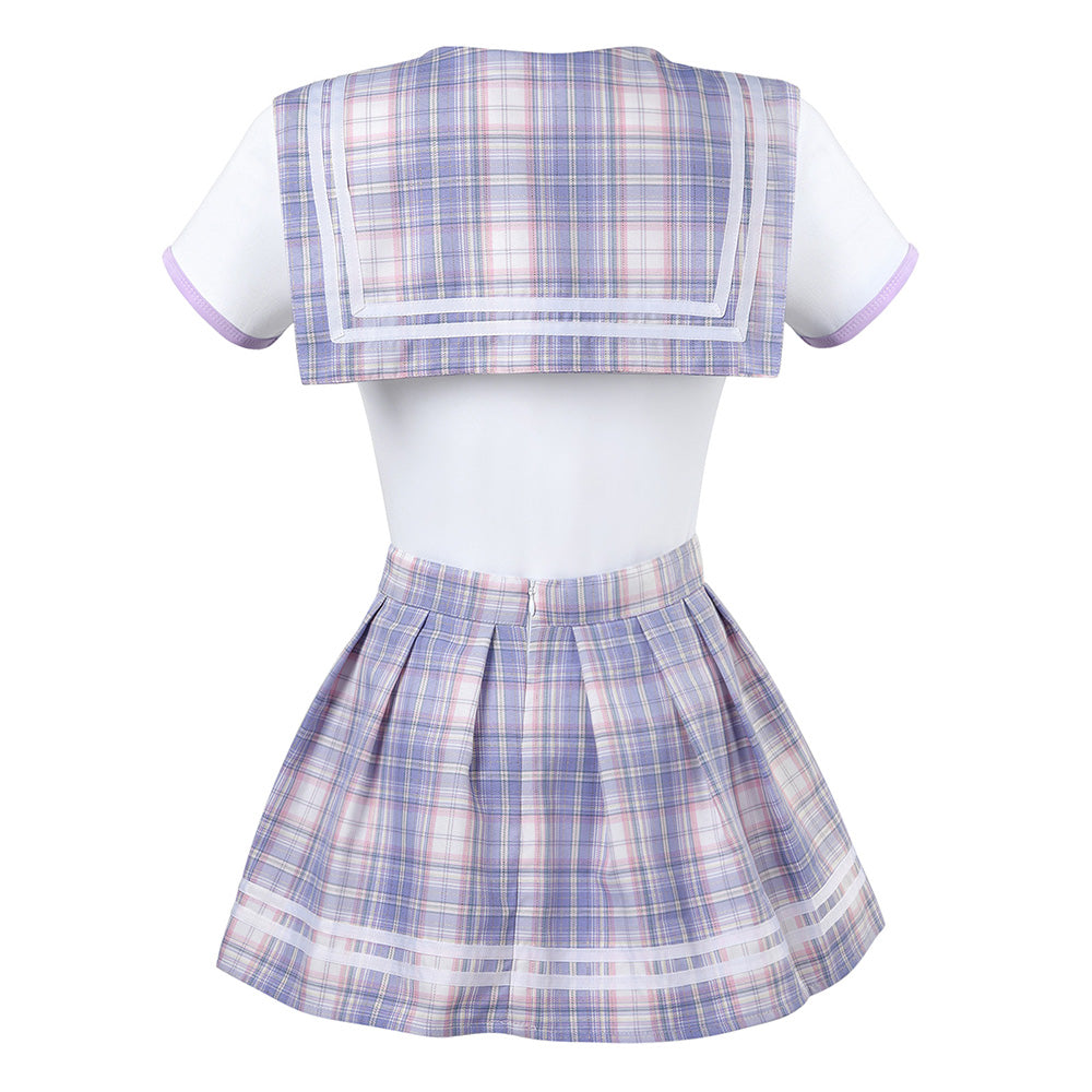 Magical Sailor Skirt Set-White Purple
