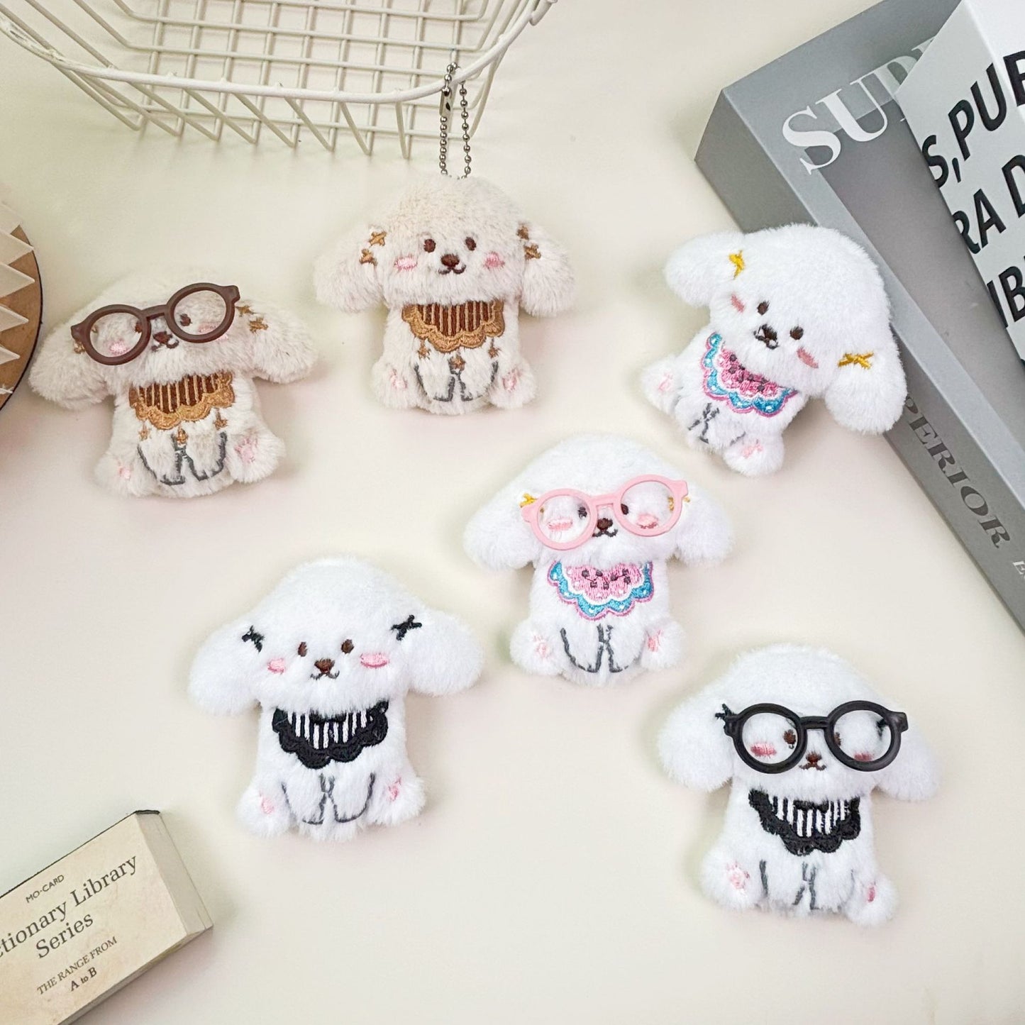 Happy Puppy Brooch-6Pcs