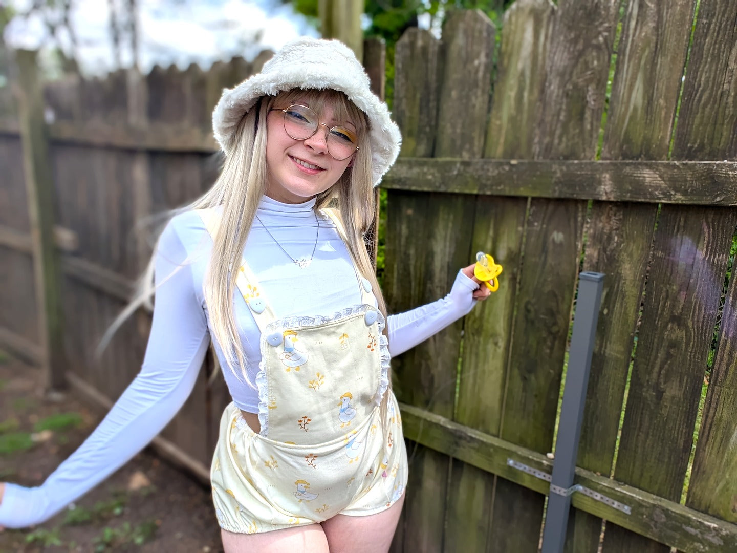 Adorkable Duck Overall Shorts