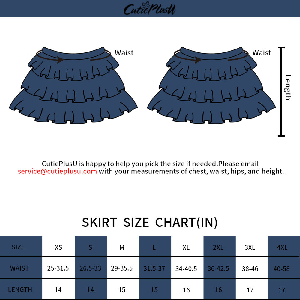 Denim Blue Skirt - Dark Blue