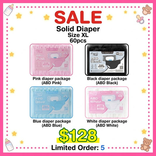 Sale:$128 6packs solid diaper(size XL)