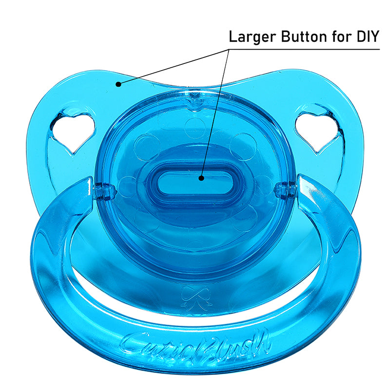 Stone Blue Pacifier Adult-Crystal Pacifiers Set Big Shield 2 Pack-Pink, Blue – CutiePlusU
